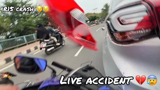 LIVE ACCIDENT VIP ROAD BHOPAL R15v4 ACCIDENT