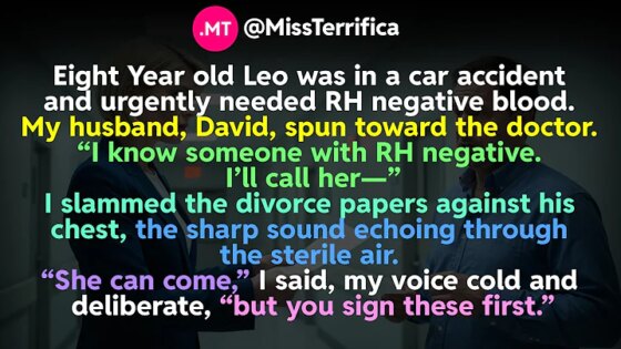 Eight Year old Leo was in a car accident and urgently needed RH negative blood...