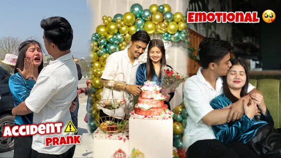Nishu ke Birthday pe Kiya accident Prank Ro Rokar hua Nishu❤️ ka Bura haal Surprise