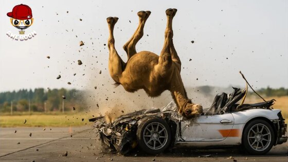 30 Horrifying Moments of Animals Colliding with Car Animal accidents
