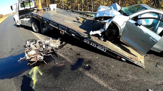 Car-Splosion!!! Code (Blues & Twos) Response While Driving In The Wrong Direction!!!