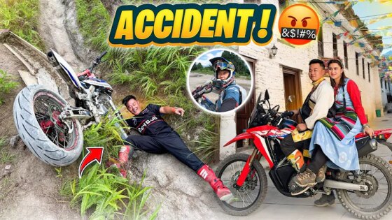 CROSSFIRE ACCIDENT BHAYO KTA HARU SANGA DIRTBIKE RIDE JADA / @rajkumarthapamagar32