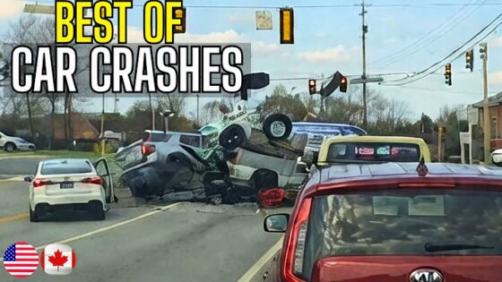 Best of Car Crashes Compilation USA & Canada - 51