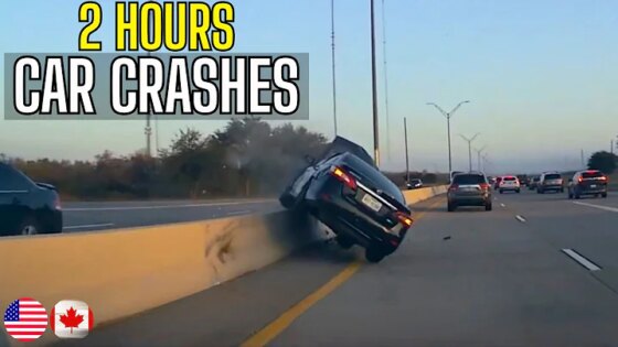 2 Hours Best Of Car Crashes Compilation USA & Canada - 6