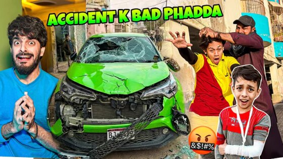 CAR ACCIDENT BACHE K ABBA SE KHATARNAK PHADDA HOGAYA MODIFIED CAR
